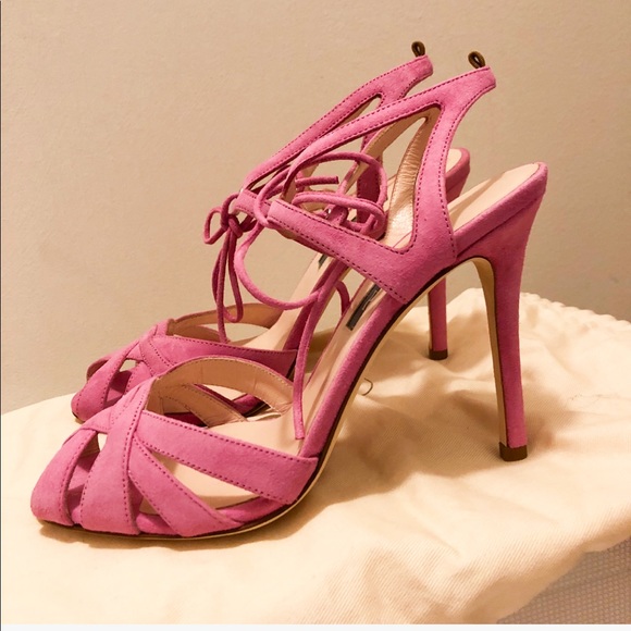 SJP pink keating stilettos with her autograph’ - Picture 3 of 8